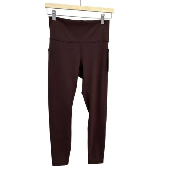 NWT Lululemon Wunder Train High-Rise Tight with Pockets 25" size 8 Espresso - Image 3