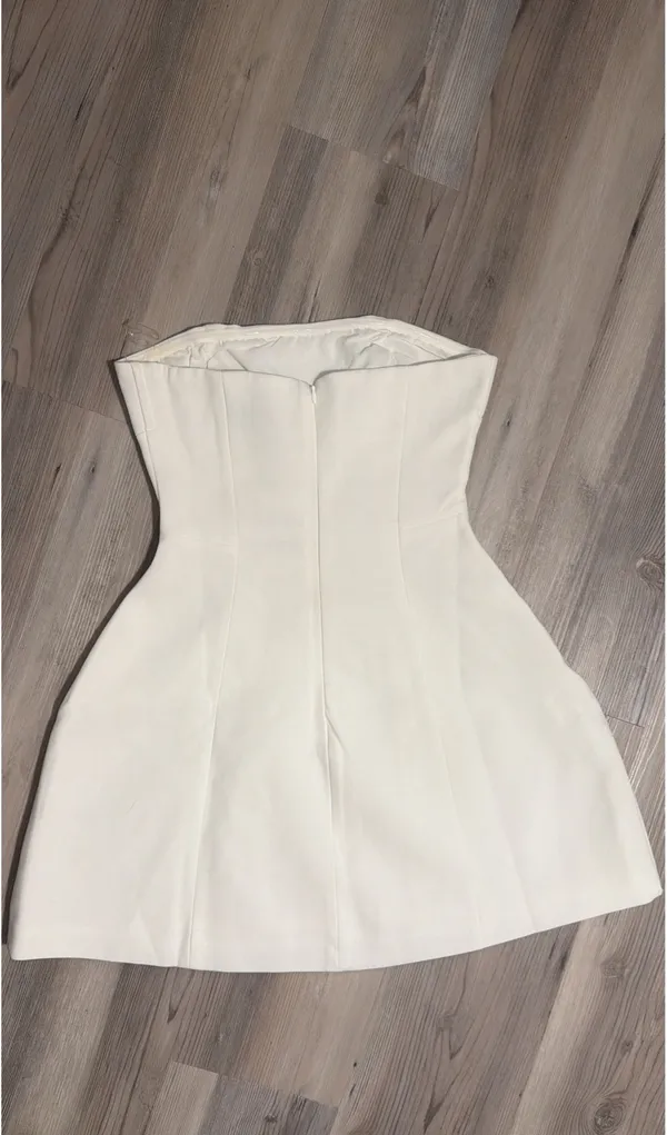 Babyboo Asha Mini Dress Ivory - Image 5