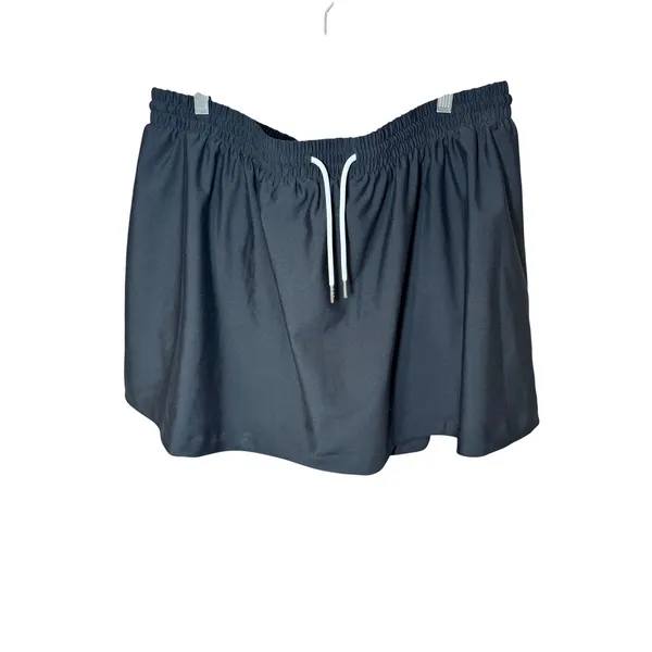 Abercrombie‎ YPB sculptLUX High Rise Flirty Skirt Skort Black Size XXL - Image 2