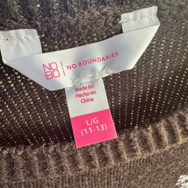 No Boundaries‎ Black Christmas Sweater - Image 4