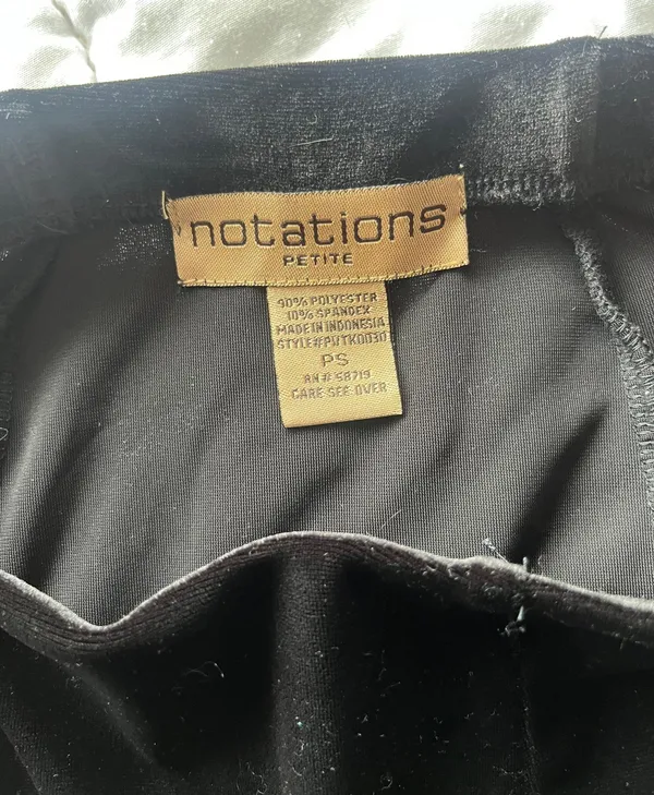 Vintage Velvet Black Skirt - Image 2
