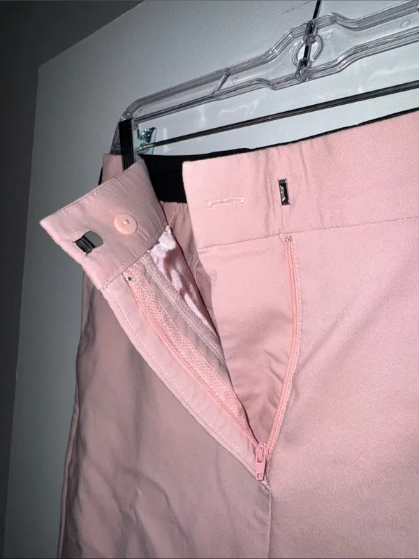 Zara Women’s Classic Slim Pants in Dusty Rose Size Medium - Image 9
