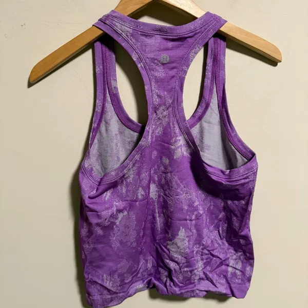 Lululemon Swiftly Tech Racerback Tank Race Shadow Bloom Moonlit Magenta Size 6 - Image 3