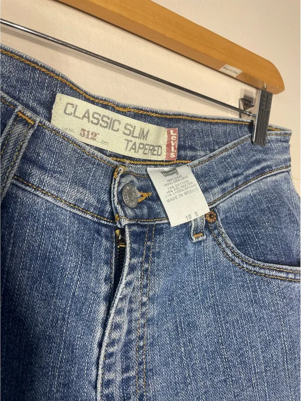 Levi’s VTG 512 Classic Slim Tapered Denim Y2K Grunge 10S - Image 2