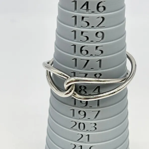 Michael Kors Silver Tone Knot Bracelet Hinged Bangle Signed Minimalist Statement - Image 8