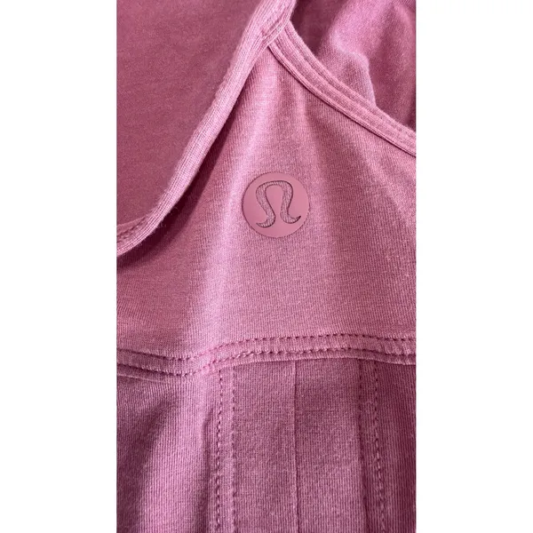 Lululemon Athletica Womens Plum Purple Split Back V-Neck Yoga Tank Top Size 4-6 - Image 4