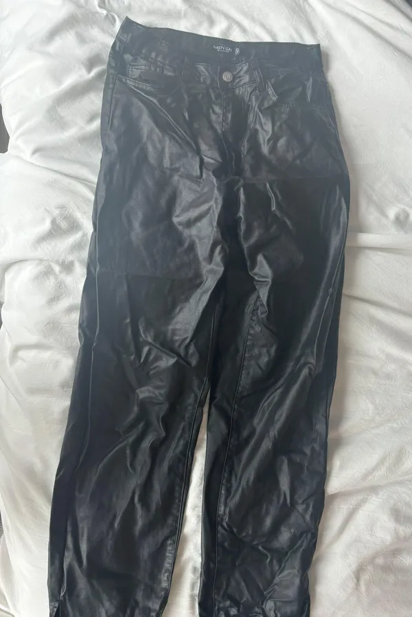 Nasty Gal Leather Pants - Image 2