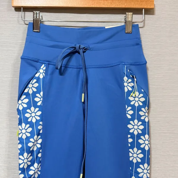 OFFLINE by Aerie Blue Daisy Floral Warmup Leggings High Rise Pockets Womens M - Image 3