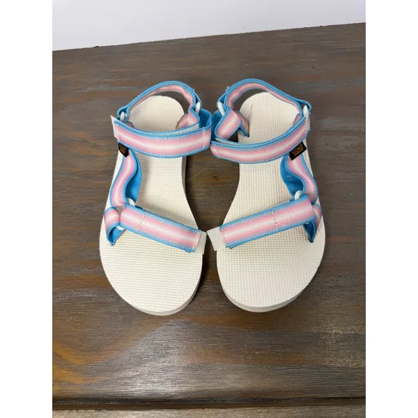 Teva Original Universal Gradient Sandals Pastel Pink Blue Women's Size 6 - Image 8