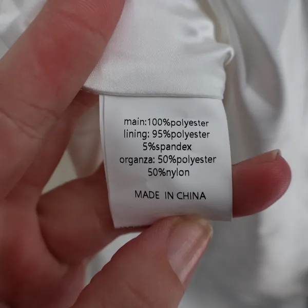 Showpo Cailene Ivory Strapless Pearl Mini Dress with Bow Train Size 12 - Image 7