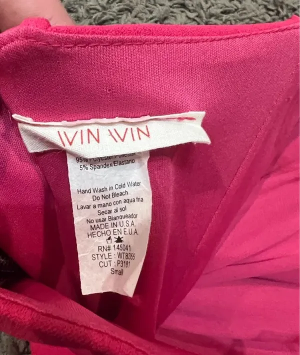 Winwin Hot Pink Cropped Boned Corset Tube Top - Image 3