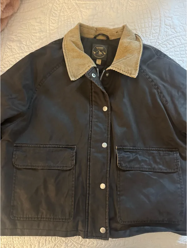 These Three Boutique Corduroy barn jacket vintage black - Image 7