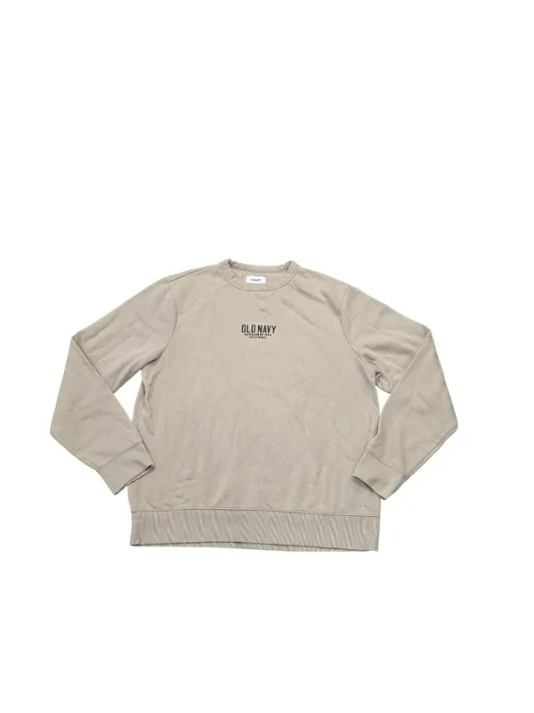 Old Navy Beige Crewneck Sweatshirt XL Cotton Blend Casual Long Sleeve fall winte - Image 6
