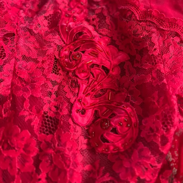 Vintage Victoria’s Secret Gold Label 90s Bodysuit Lingerie beaded lace - Image 6