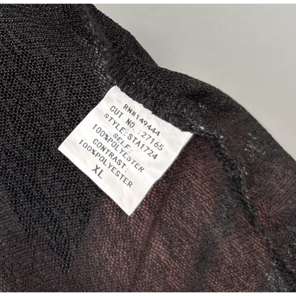 Ember Sheer Duster Size XL Black Dark Romantic Cardigan Fairy Grunge Whimsigoth - Image 8