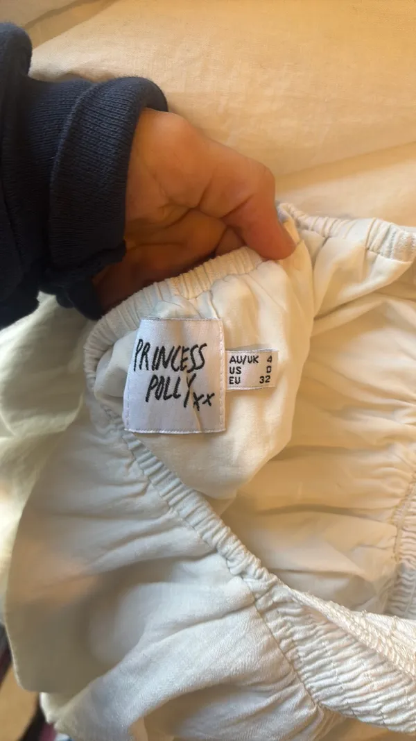 Princess Polly Dress White Mini - Image 3