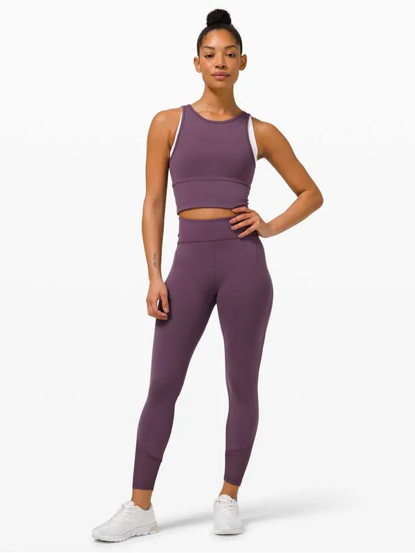 NWOT Lululemon Power Pivot Tank *Everlux in Grape Thistle Size 8 - Image 3