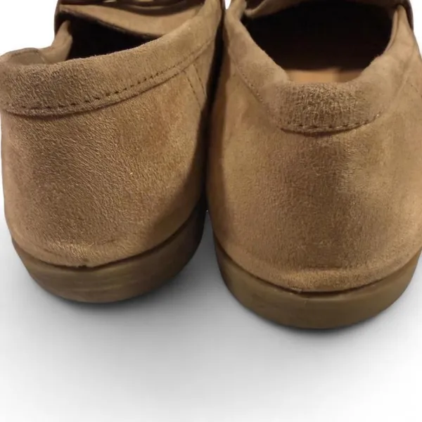 Old Navy Faux Suede Penny Loafers Tan Beige City Loafers Size 9 - Image 4