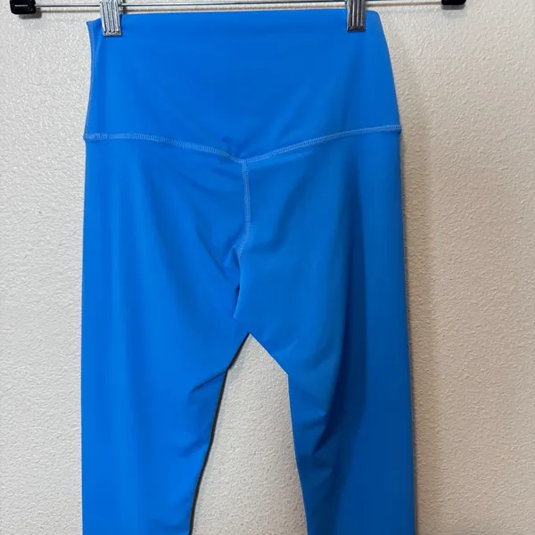 Sunzel Activewear Blue High Waisted Capri Leggings Athletic Workout Pants XS‎ - Image 7