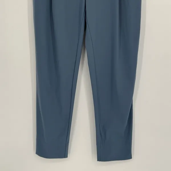 ADAY Turn It Up Pants Size Small Lake Blue High Waist Tapered Pleated Workwear - Image 4