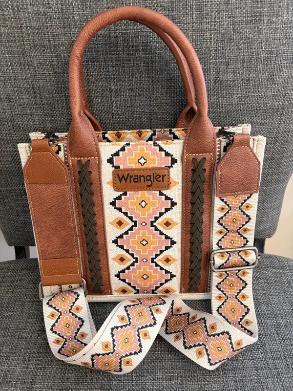 Wrangler Southwestern Crossbody Tote Bag - Image 3