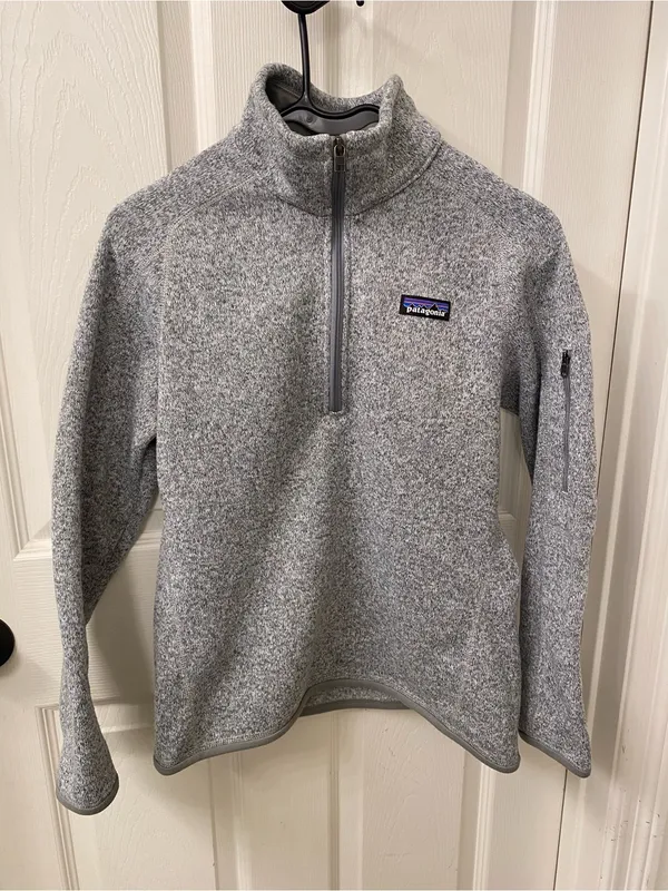 Patagonia Heather Gray 1/4-Zip Women's Sweater Fleece - Image 3