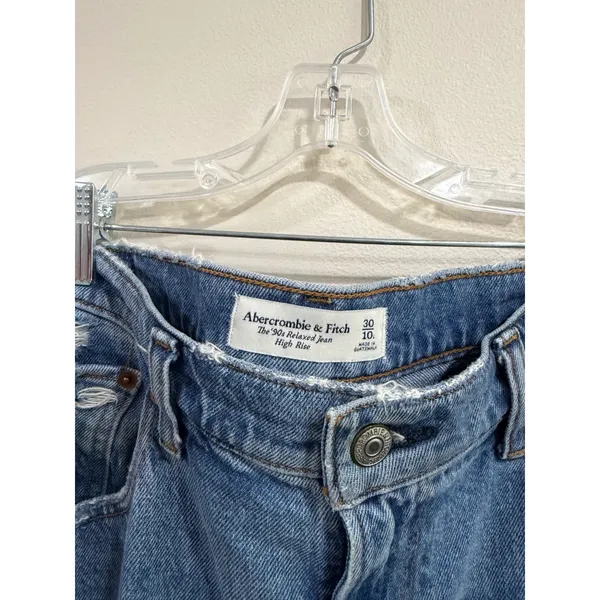 Abercrombie & Fitch The 90s Relaxed Jean High Rise Blue Denim 30/10 - Image 4