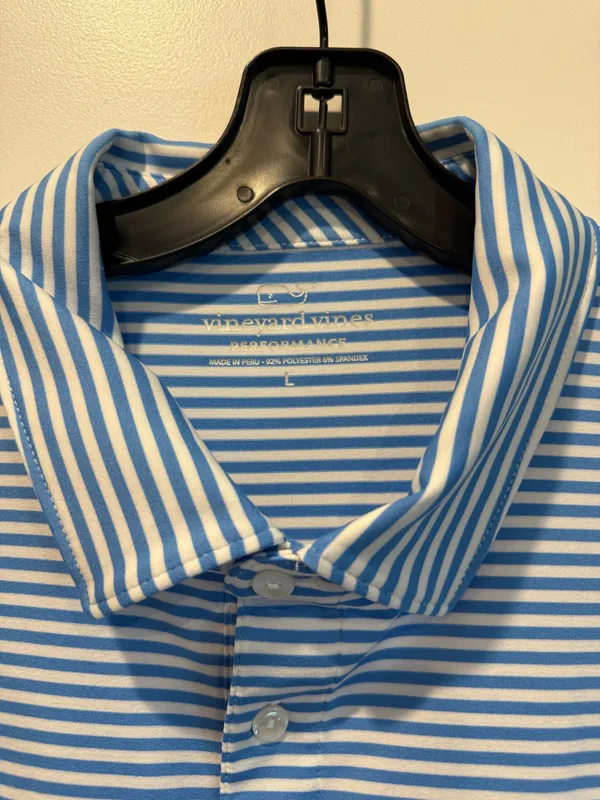 Vineyard Vines Striped Performance Polo - Image 2