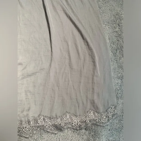 Aerie gray nightgown slip dress small - Image 3