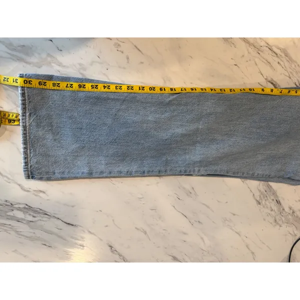 American‎ Eagle 90s Bootcut Distressed Light Wash Jeans Womens 6 Regular - Image 6