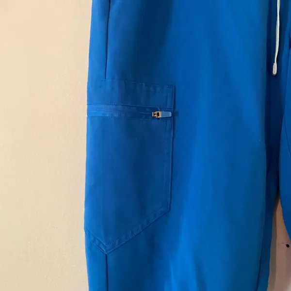 FIGS Royal Blue Zamora Jogger Scrub Pants Uniform Nurse Doctor size Medium Tall - Image 4