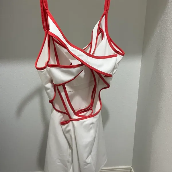 Free people movement racerback dress RED & WHITE - Image 4