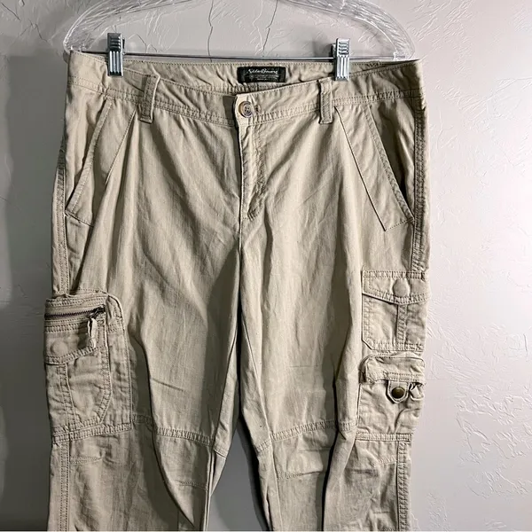 Eddie Bauer Tan‎ Cargo Rip Stop Outdoor Pants - Image 3