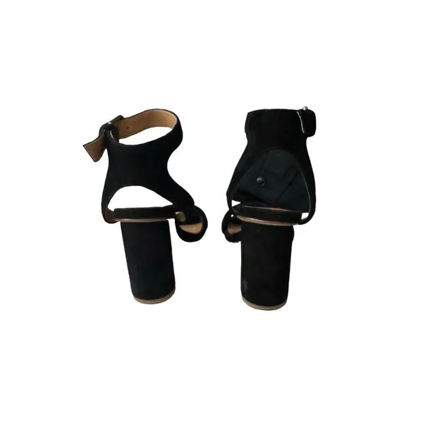 Madewell Rosalie Black Suede Heels size 9 - Image 4
