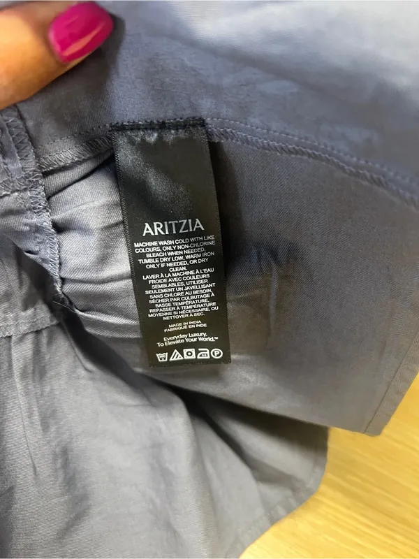 Aritzia Sunday Best Macaron Tiered Mini Skirt Vintage Navy XS NWT - Image 9
