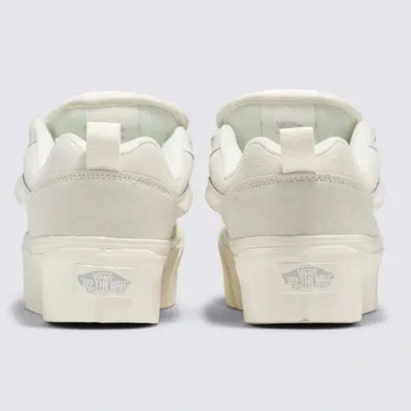 NEW Vans Knu Stack Women's Platform Shoes Vintage Suede Marshmallow - Image 8