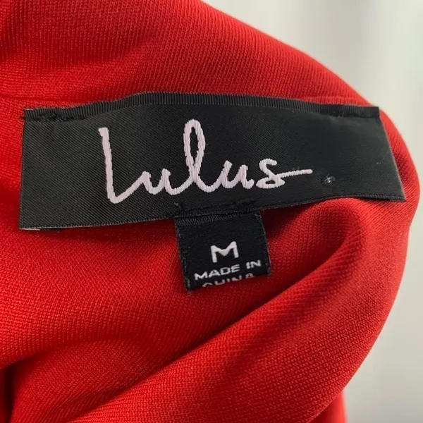 Lulus Play‎ On Curves Backless Dress in Red Size Medium - Image 6