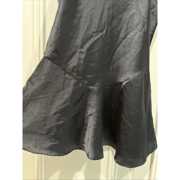 Vintage 90s Victoria's Secret Collection Black Slip Chemise Lingerie - Image 2
