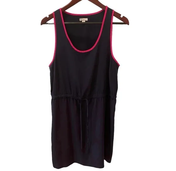 Gap Navy Blue Hot Pink Tank Racerback Dress Lightweight M Relaxed Fit - Image 7