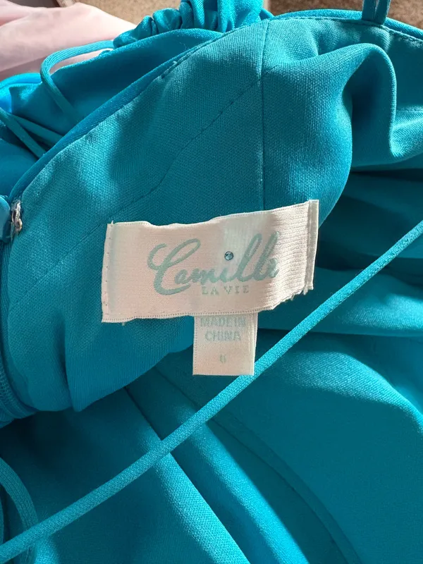 Camille La Vie Prom Dress Blue Long - Image 4