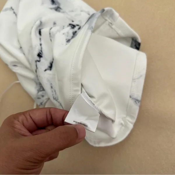 Express Marble-Print Halter Top - Image 6