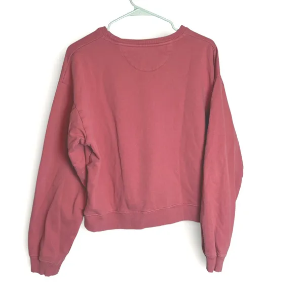 American Eagle Boxy Cropped Sweatshirt Women's Medium‎ Crewneck Pullover - Image 2