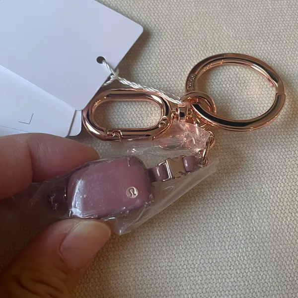 Lululemon Everywhere Belt Bag Charm Keychain - Spiced Chai/Rose Gold - Image 5