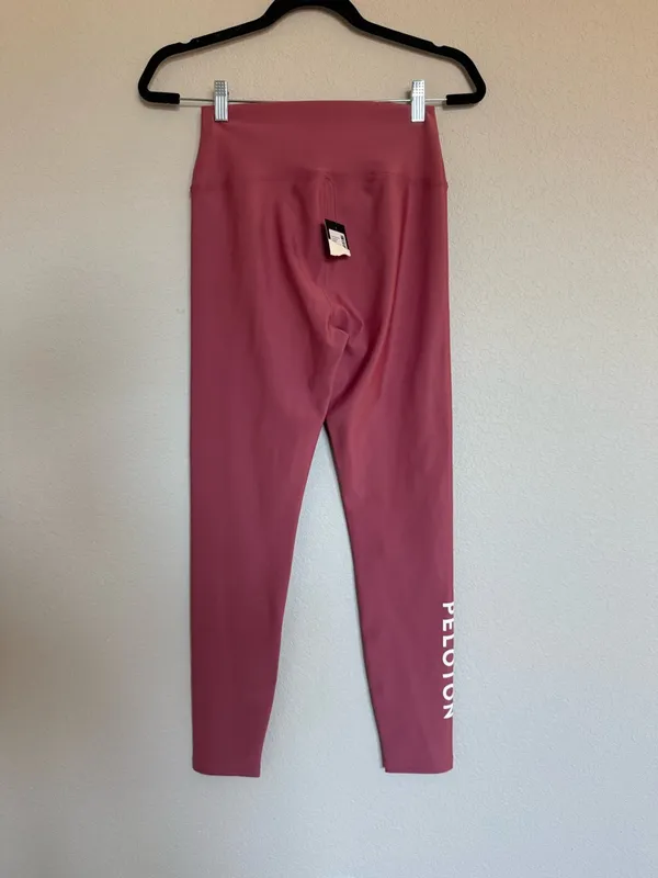 NEW Peloton Solid Flex Leggings Pink‎ Activewear Workout Gym Cycling Pants NWT - Image 2