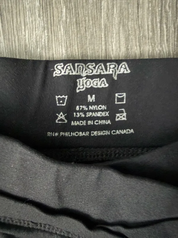 Sansara Yoga Block Yoga Pants Black Size M - Image 3