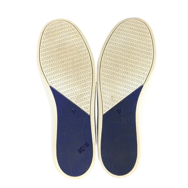 ROTHY'S The Original Slip On Sneaker Women 8.5 White Classic Street Lifestyle - Image 11