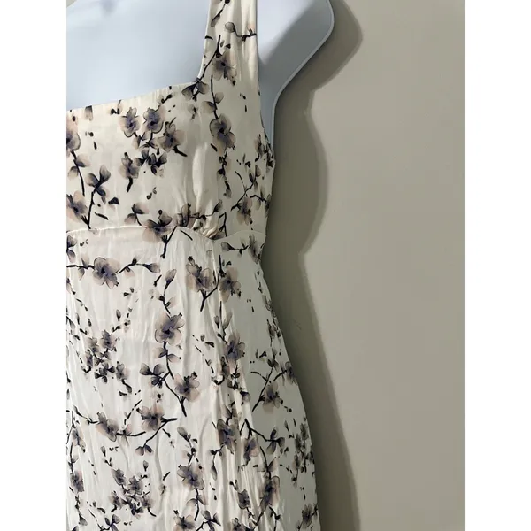 Ohsevendays Floral Caroline Dress Viscose Satin Euc Size M‎ - Image 3