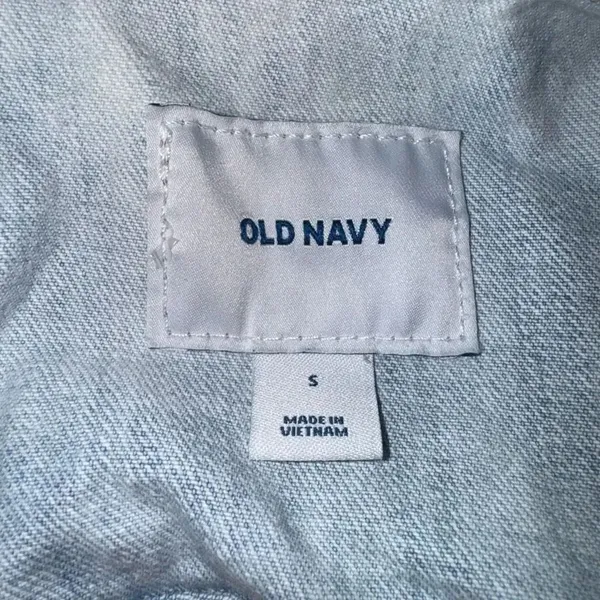 Old Navy Light Wash Denim Jacket Size Small - Image 5