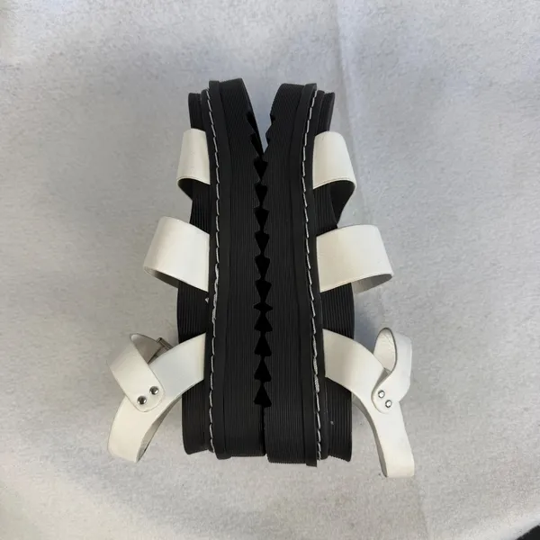 Madden‎ Girl Doral White Black Chunky Platform Strappy Sandals Women US 8.5 - Image 9