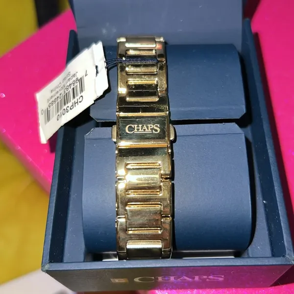 Gold Tone w Crystals Watch - Image 9